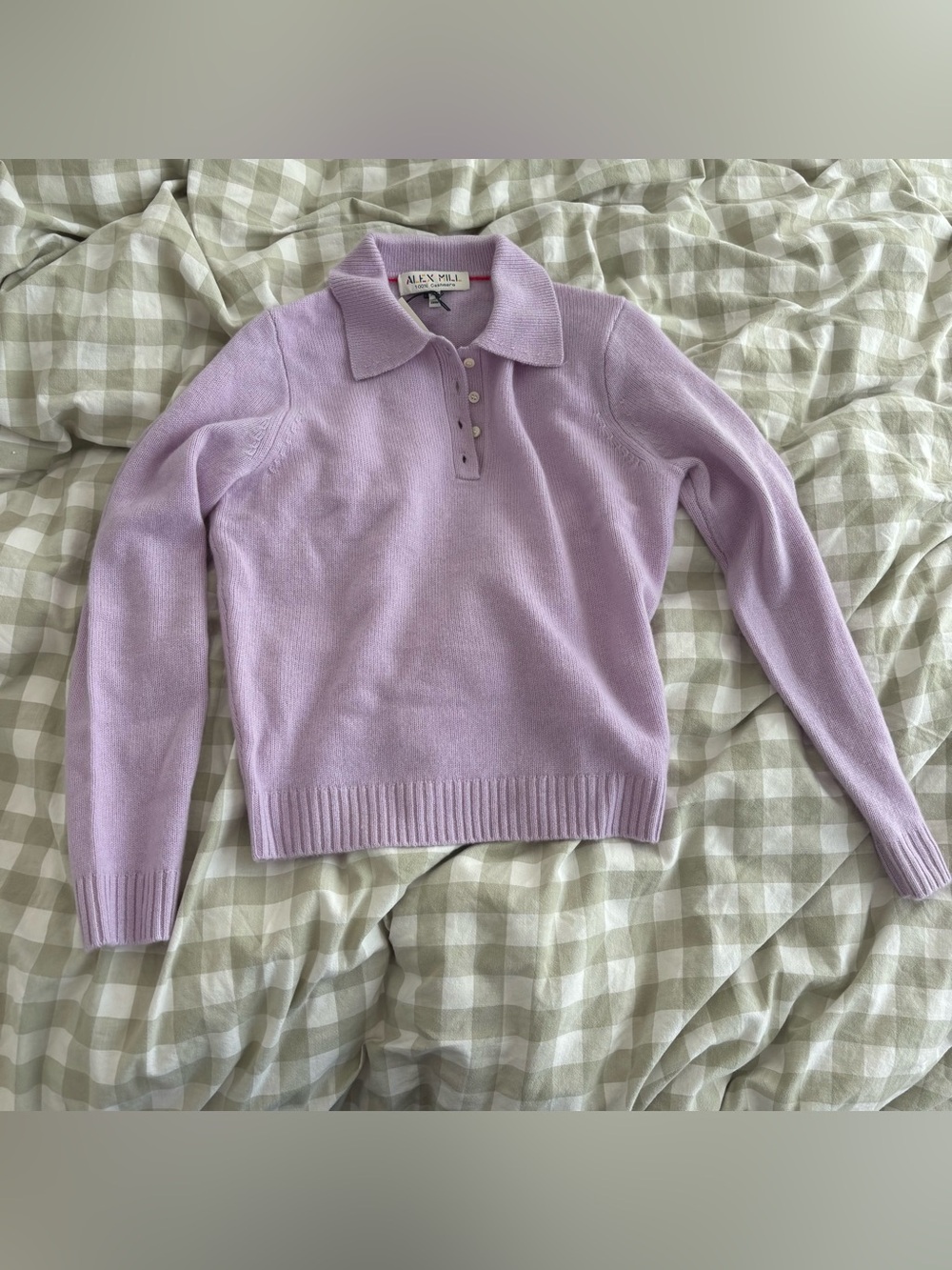 NWT Alex Mill Cashmere Lavender Sweater XS